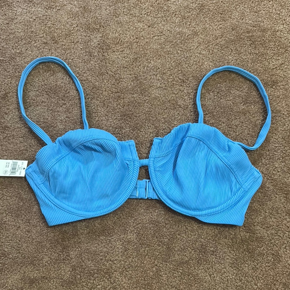 Aerie The Sunnyside Up Ribbed Bikini Top